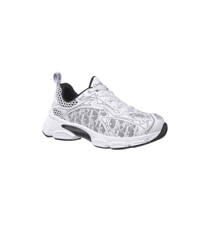 Women’s Dior Vibe Sneaker White Mesh Printed with Dior Oblique Motif image 0