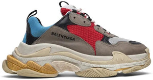 Balenciaga Triple S Grey Red Blue (2018 Reissue) image 0