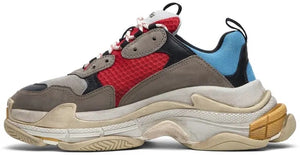 Balenciaga Triple S Grey Red Blue (2018 Reissue) image 1