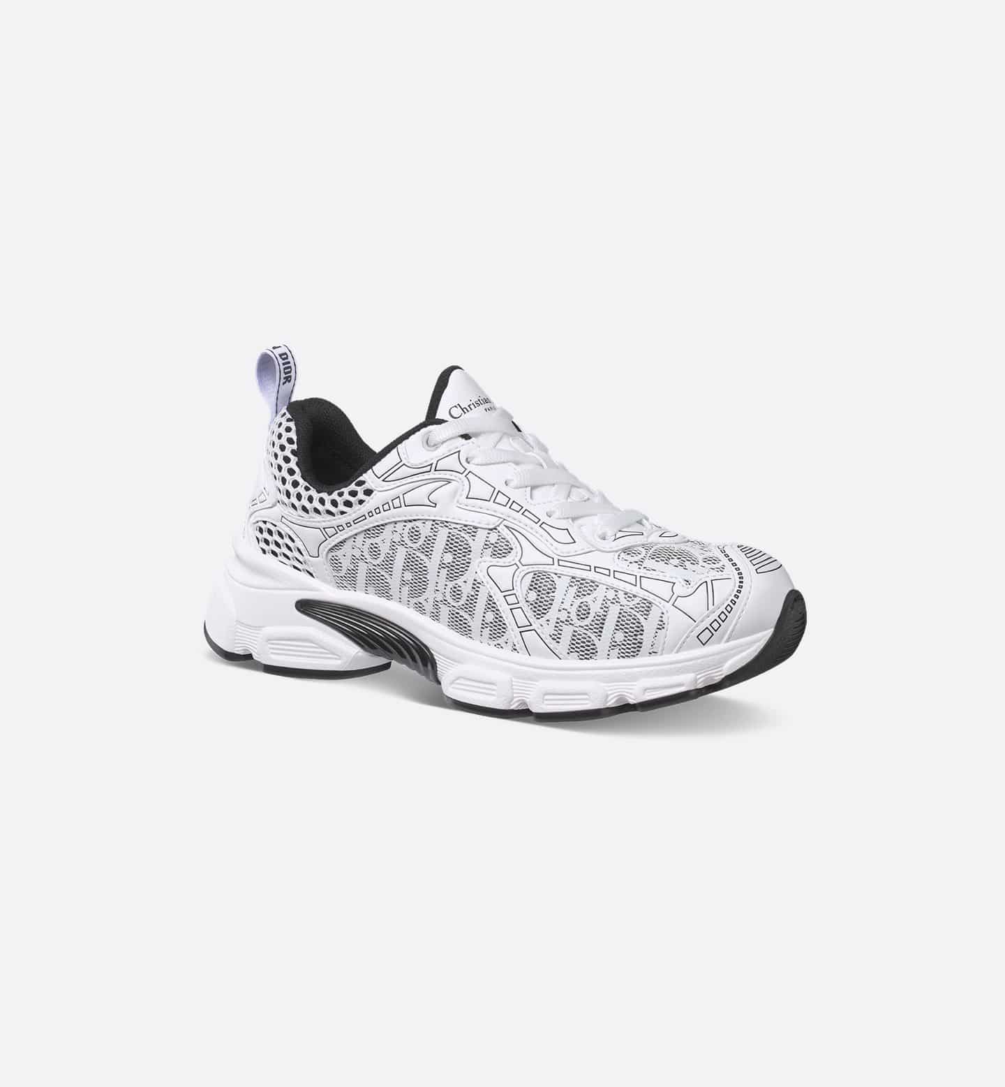 Women’s Dior Vibe Sneaker White Mesh Printed with Dior Oblique Motif image 1