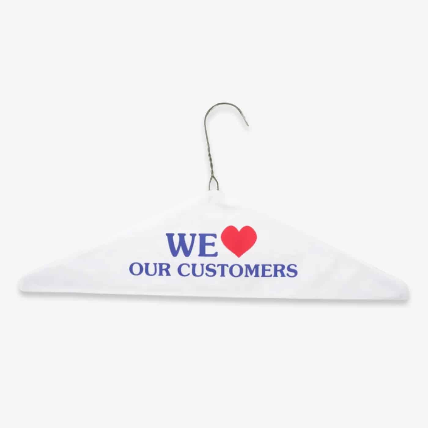 Supreme 'We Love Our Customers' Dry Cleaning Hanger White (FW24) image 0