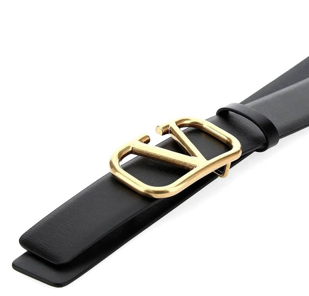 Valentino Garavani VLOGO reversible leather belt image 0