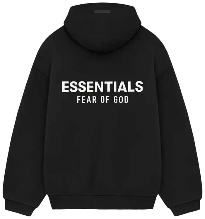 Fear of God Essentials Fleece Hoodie II 'Black' image 1