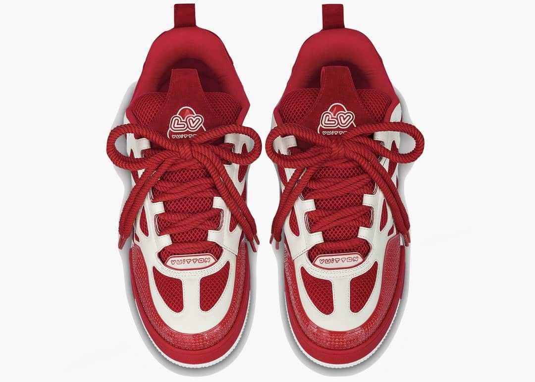 Louis Vuitton LV Skate Sneaker Red White image 1