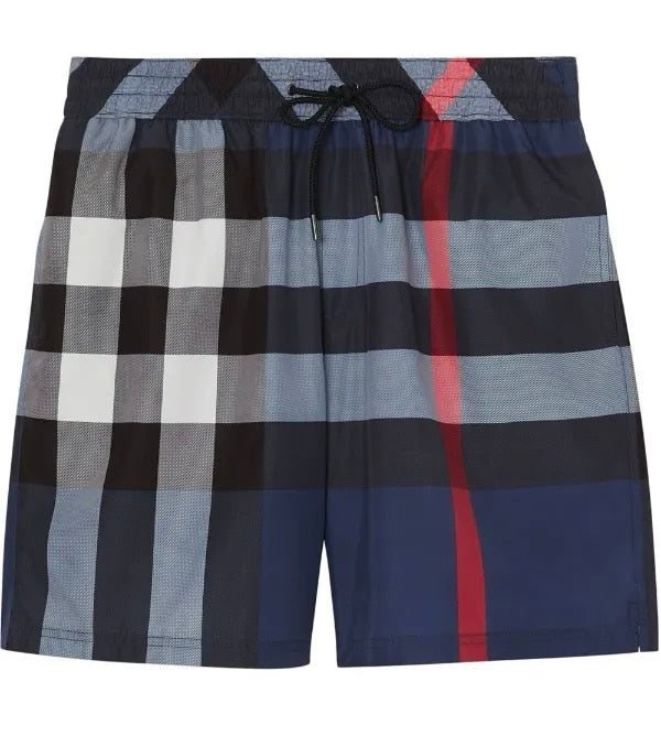 Burberry Check drawstring swim shorts image 0
