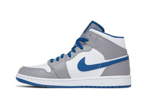Air Jordan 1 Mid Cement True Blue image 1