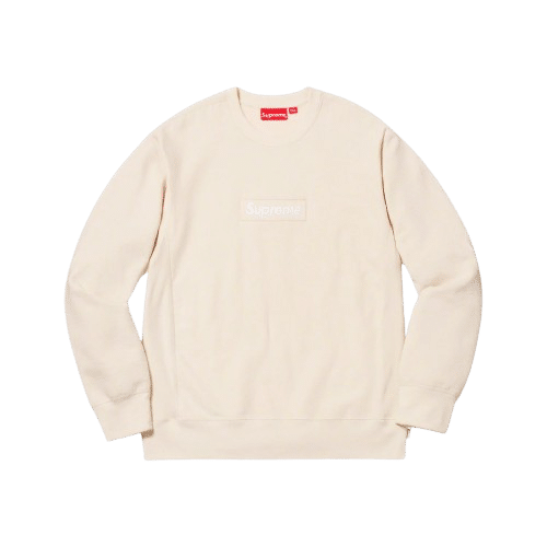 Supreme Crewneck 'Box Logo' Natural (FW18) image 0