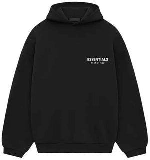 Fear of God Essentials Fleece Hoodie II 'Black' image 0