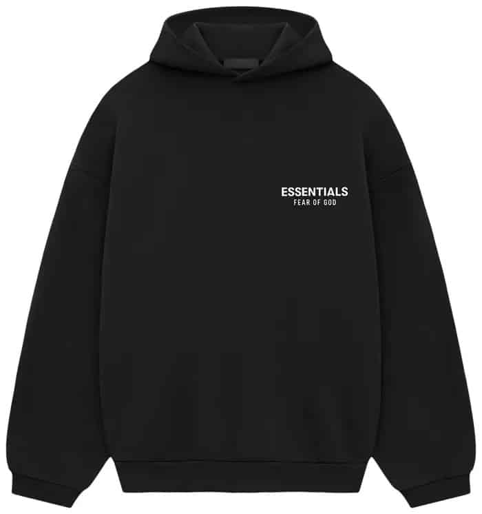 Fear of God Essentials Fleece Hoodie II 'Black' image 0