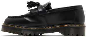 Adrian Bex Smooth Leather Tassel Loafer Black image 1