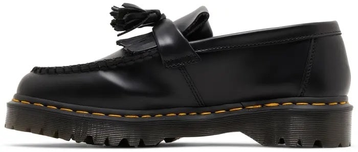 Adrian Bex Smooth Leather Tassel Loafer Black image 1