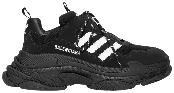Adidas x Balenciaga Triple S Sneaker 'Black' image 0