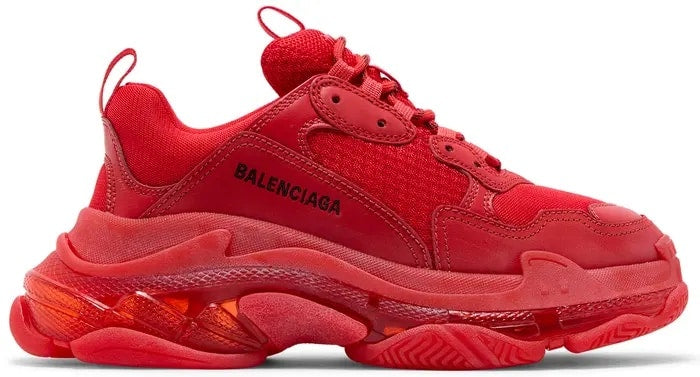 Balenciaga Triple S Sneaker Clear Sole Red image 0