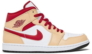 Air Jordan 1 Mid 'Light Curry Cardinal Red image 0