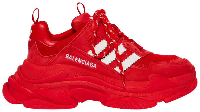 Adidas x Balenciaga Triple S Sneaker Red White