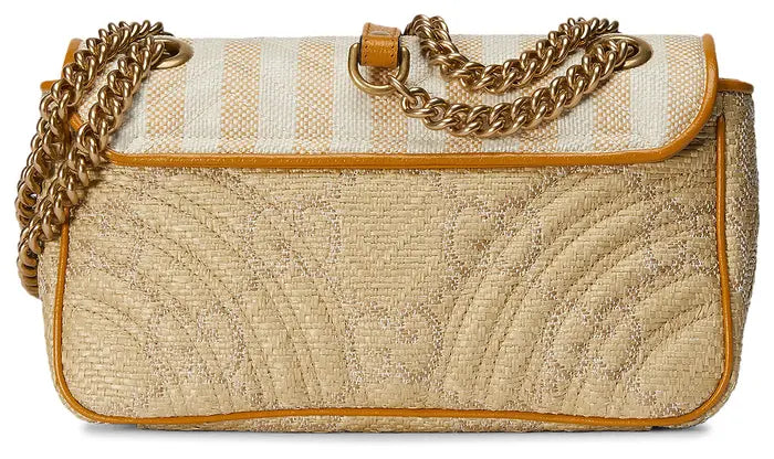 Gucci Marmont Matelassé Shoulder Bag Off White/Beige