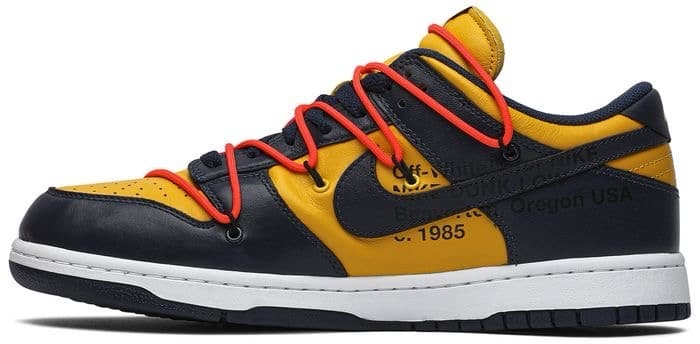 Nike Off-White x Dunk Low 'University Gold image 1