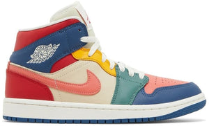 Women’s Jordan 1 Mid SE Multi Color 2022 image 2