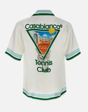 Casablanca Metaphysical Tennis Icon silk shirt image 3