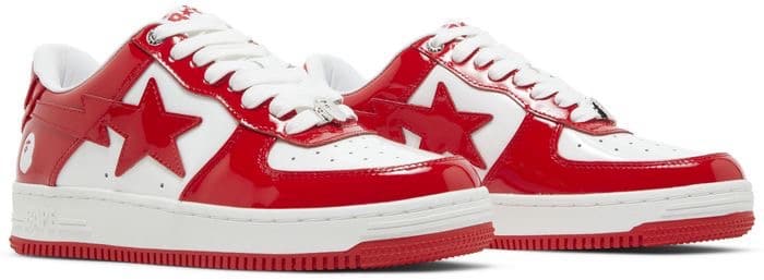 Bapesta #5 'Red' Sneakers image 2