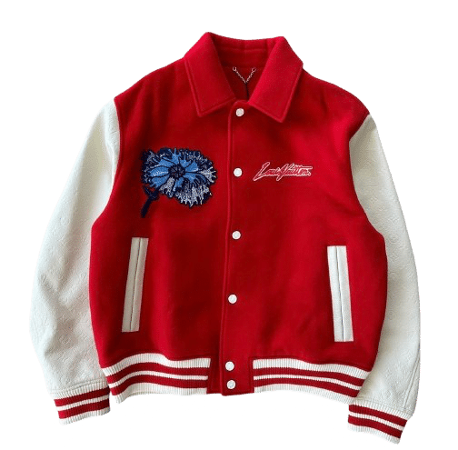 Louis Vuitton Yayoi Kusama Red &amp; White Varsity Jacket image 0