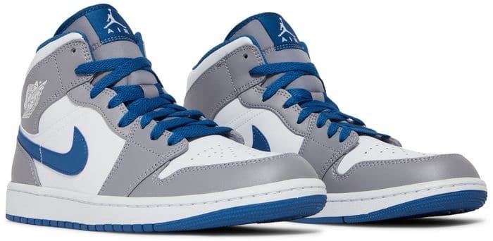 Air Jordan 1 Mid Cement True Blue image 2