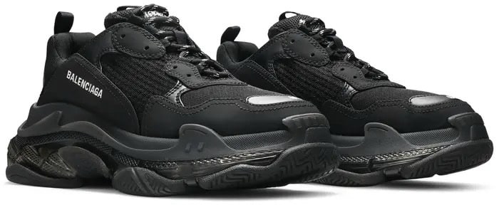 2021 Balenciaga Triple S Sneaker Clear Sole - Black image 2