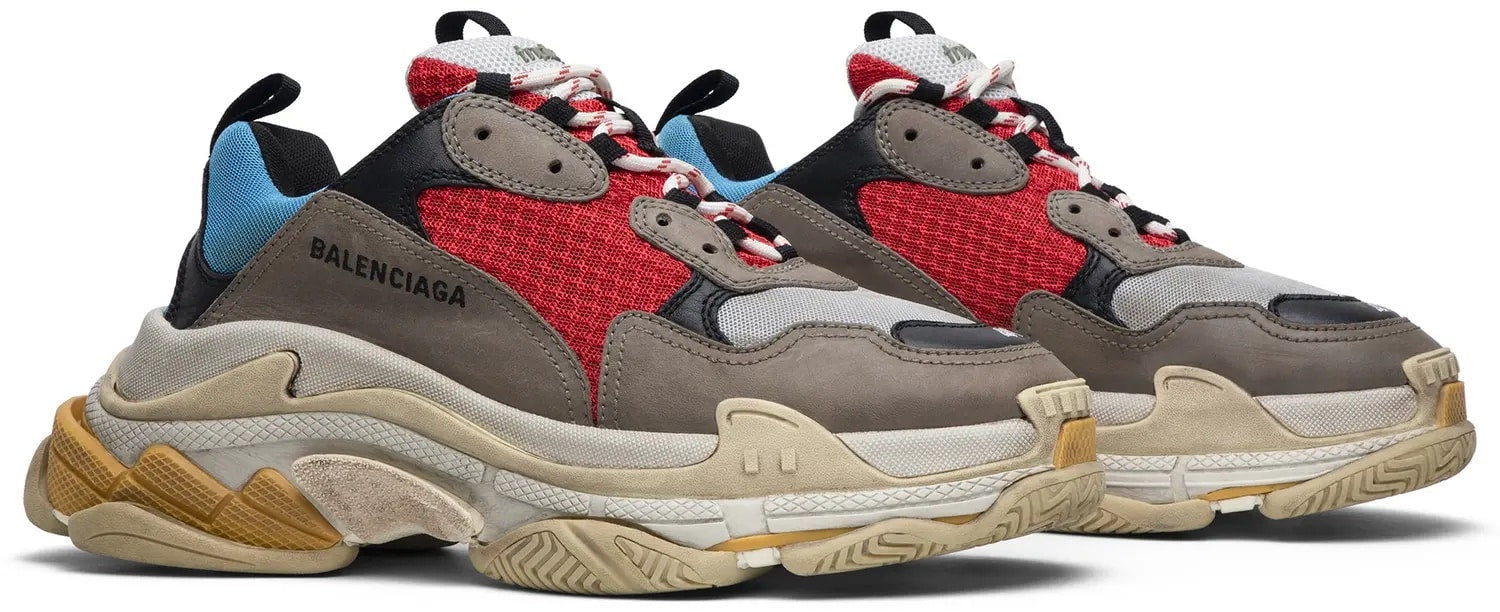 Balenciaga Triple S Grey Red Blue (2018 Reissue) image 2