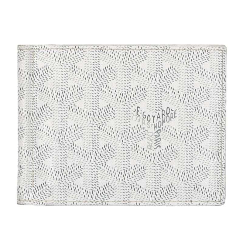 GOYARD Santoma Money Clip Leather Wallet Wallet White image 0