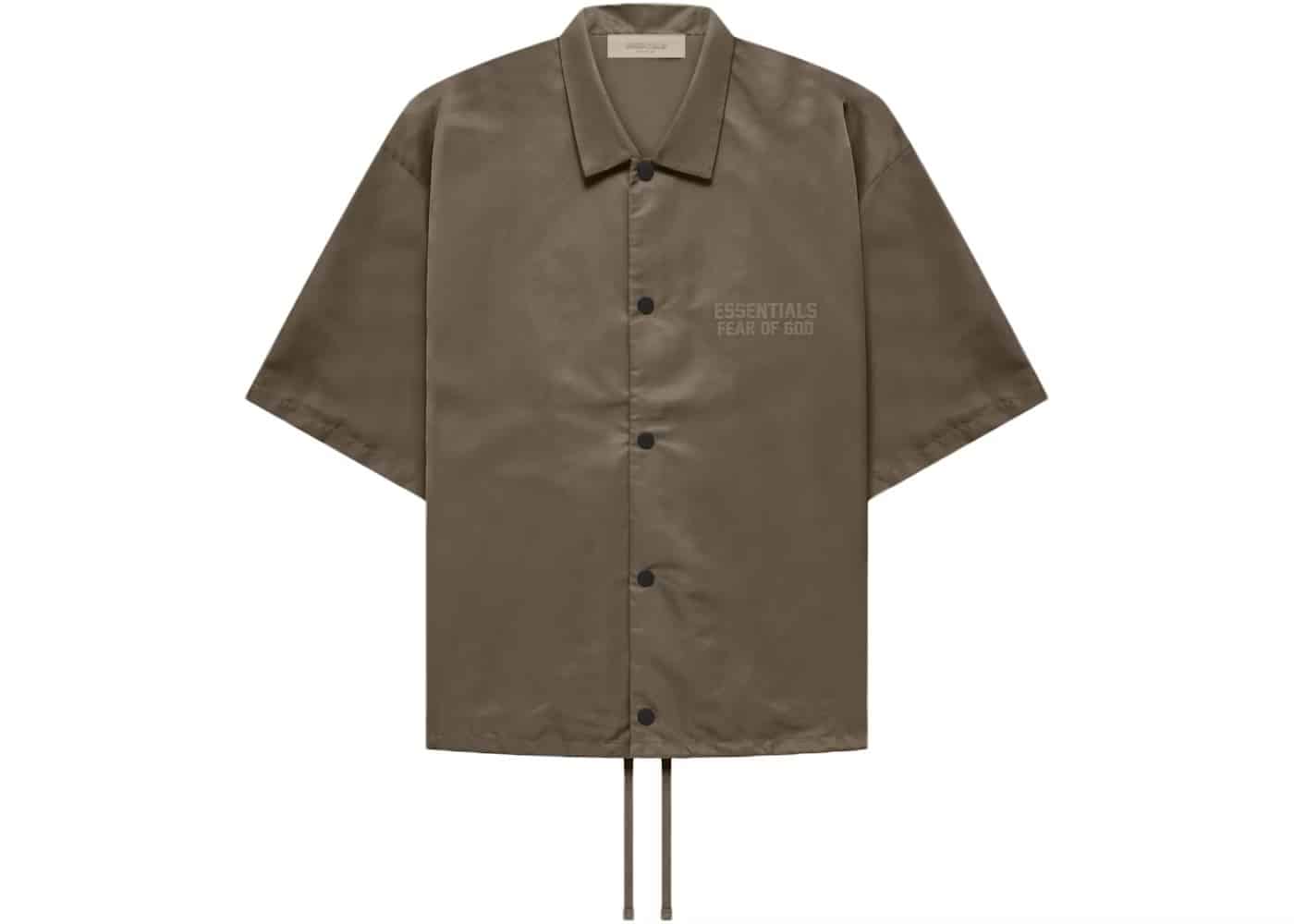 Fear of God Essentials SS Nylon Shirt (Wood) image 0