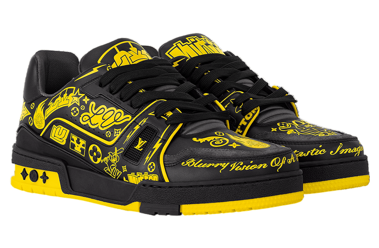 Louis Vuitton LV Trainer Black / Yellow image 1