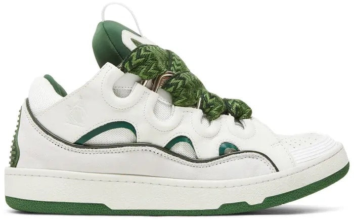 Lanvin Curb Sneakers White Khaki image 0