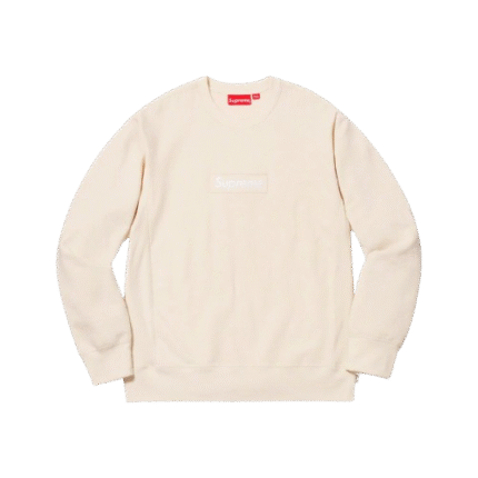 Supreme Crewneck 'Box Logo' Natural (FW18)