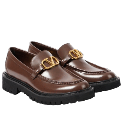 Valentino Garavani Vlogo Signature Calfskin Loafers