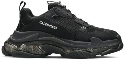 2021 Balenciaga Triple S Sneaker Clear Sole Black