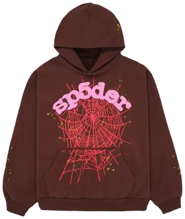 Sp5der Web Hoodie Brown